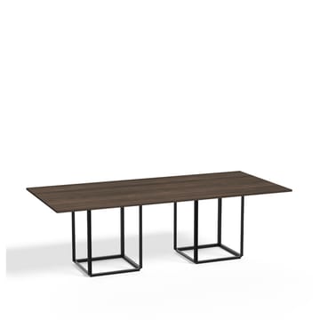 Mesa de comedor Florence rectangular  - nogal, soporte negro - New Works