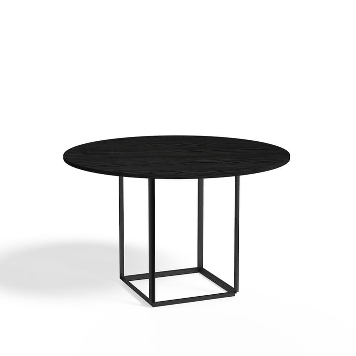 Mesa de comedor Florence redonda  - Fresno negro-ø120 cm-soporte negro - New Works