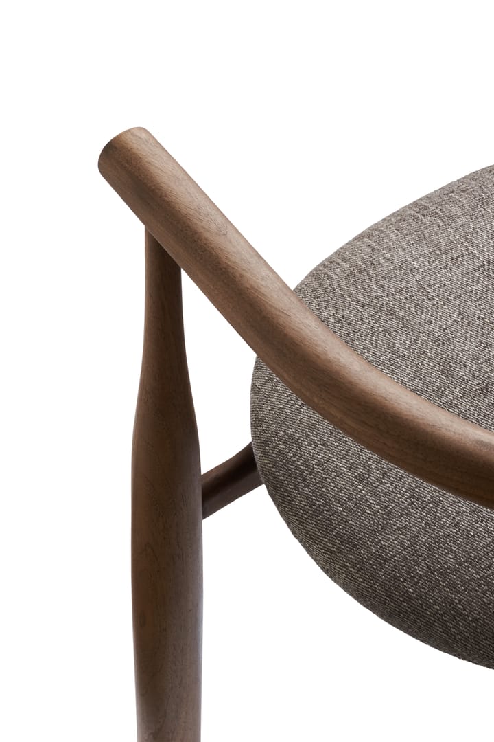 Silla con reposabrazos Bukowski, Carnarvon 022-nogal New Works