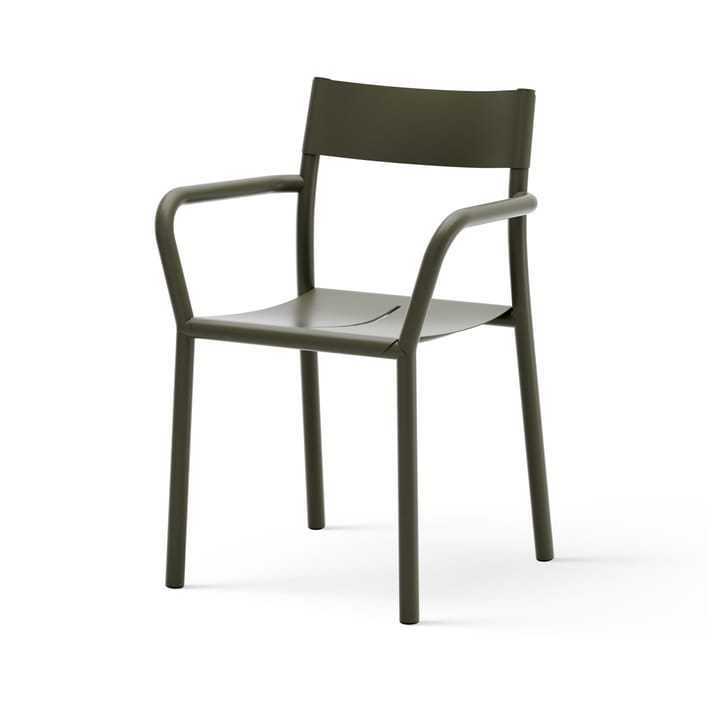 Silla con reposabrazos May Armchair Outdoor - Dark Green - New Works