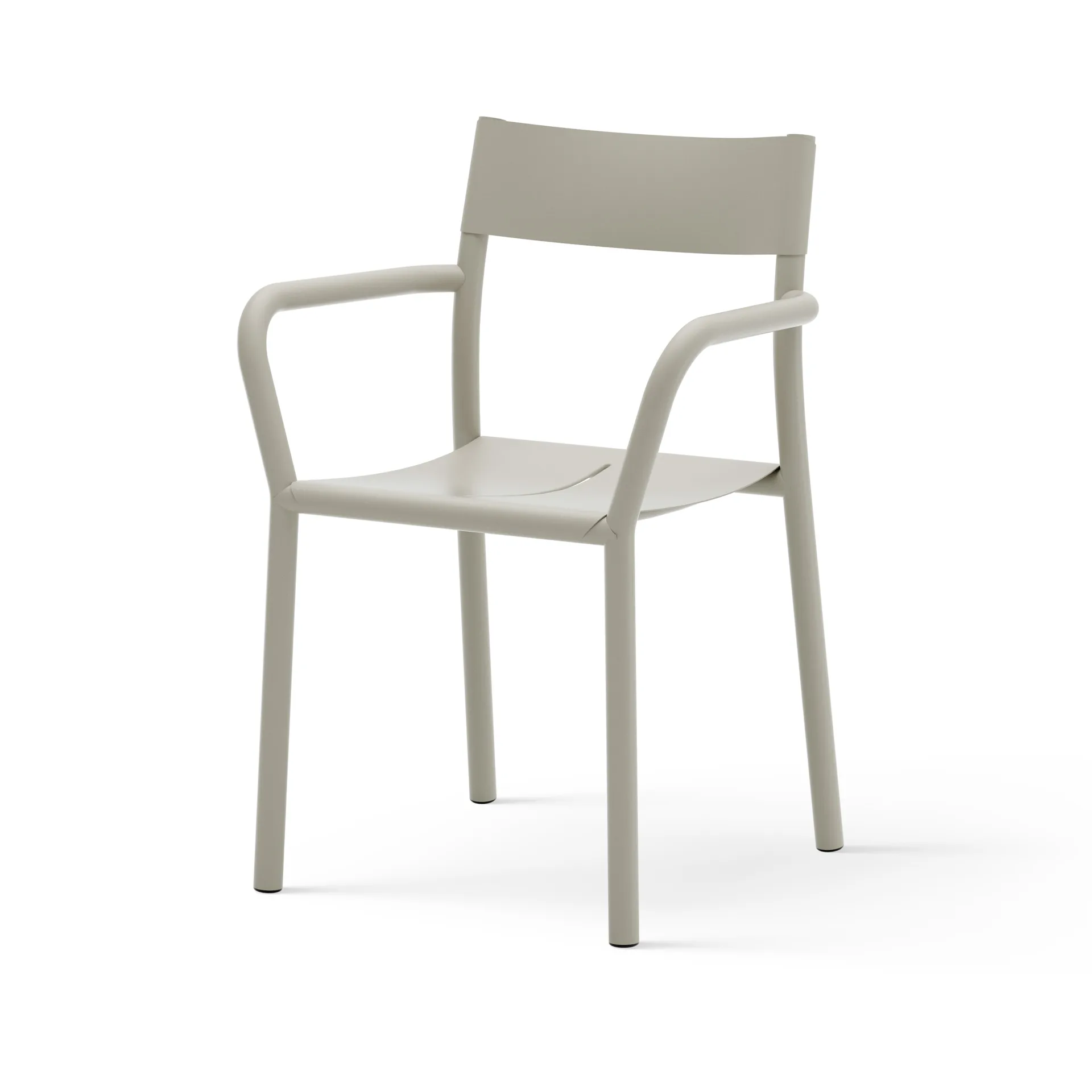 Silla con reposabrazos May Armchair Outdoor, Light Grey New Works