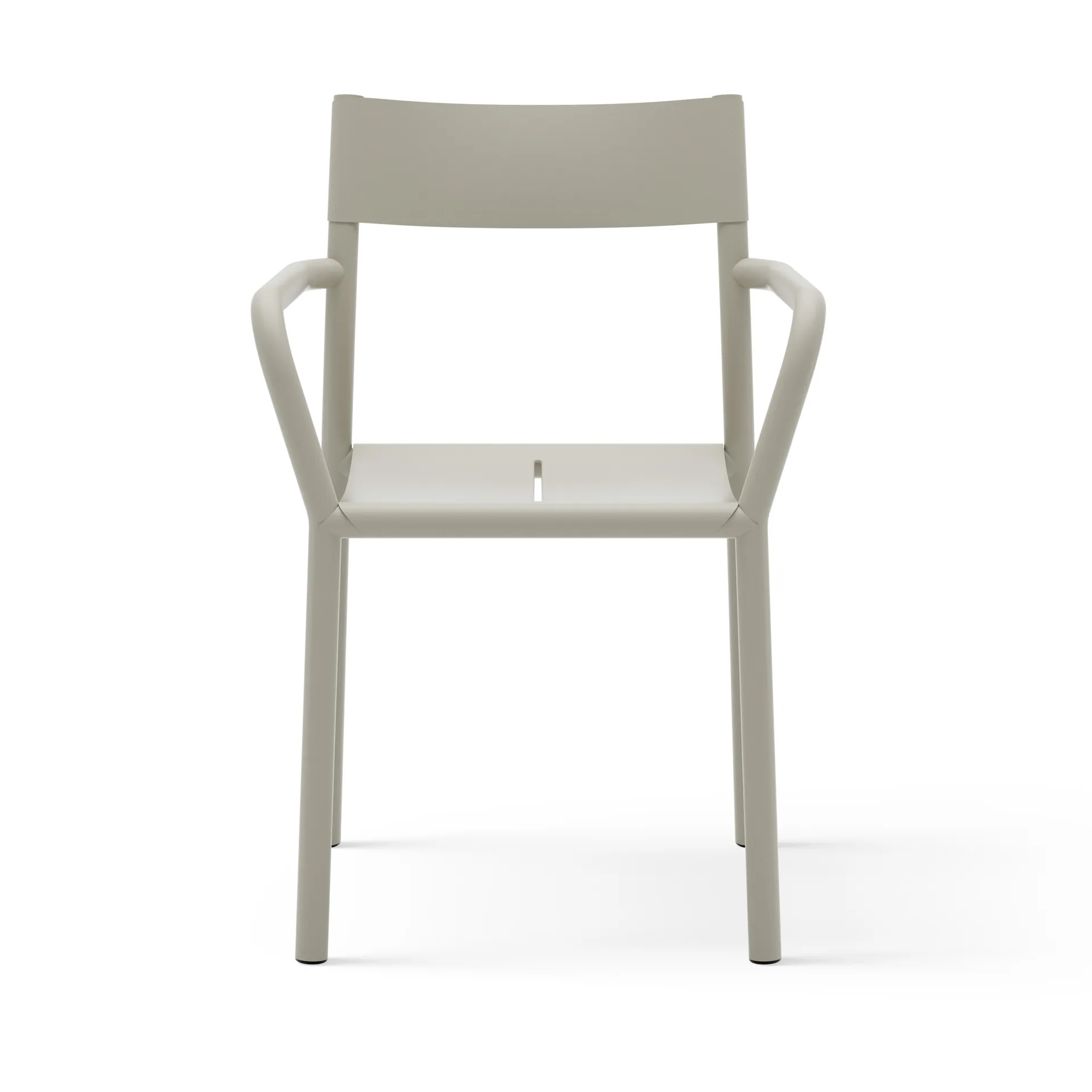 Silla con reposabrazos May Armchair Outdoor, Light Grey New Works