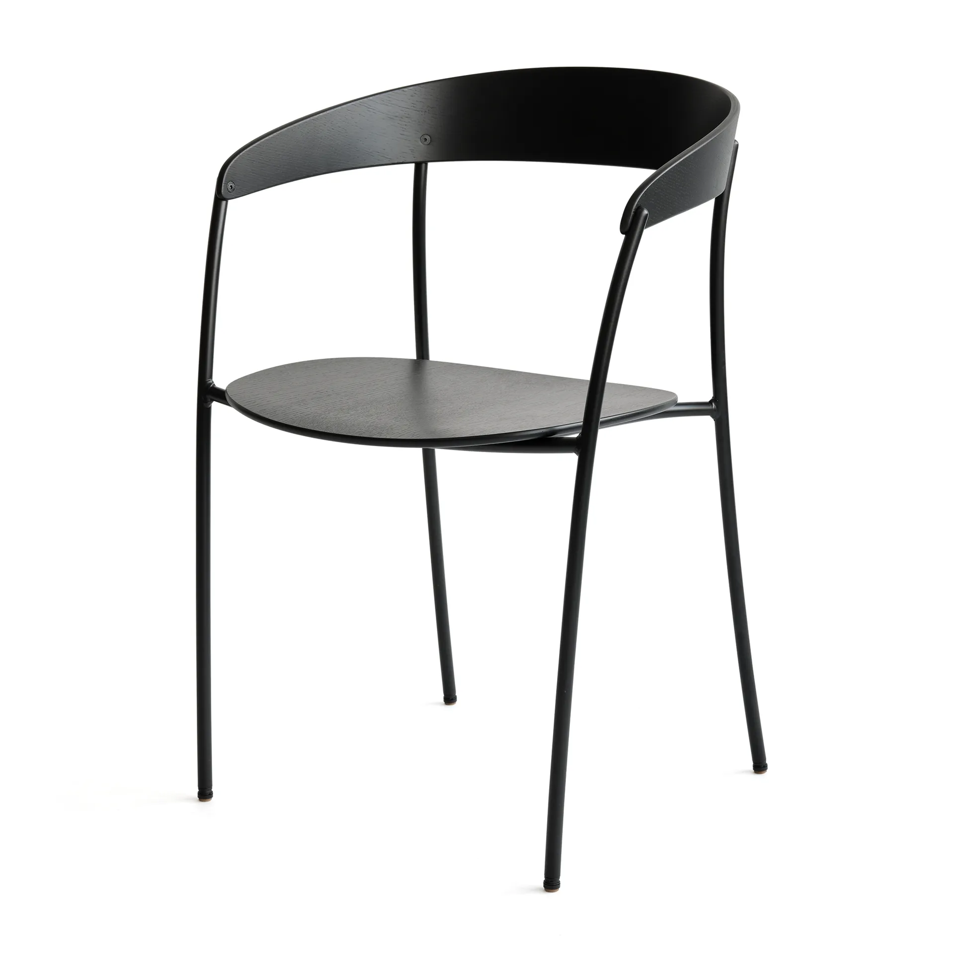 Silla con reposabrazos Missing, Fresno negro New Works