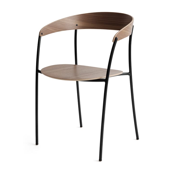 Silla con reposabrazos Missing, Nogal New Works
