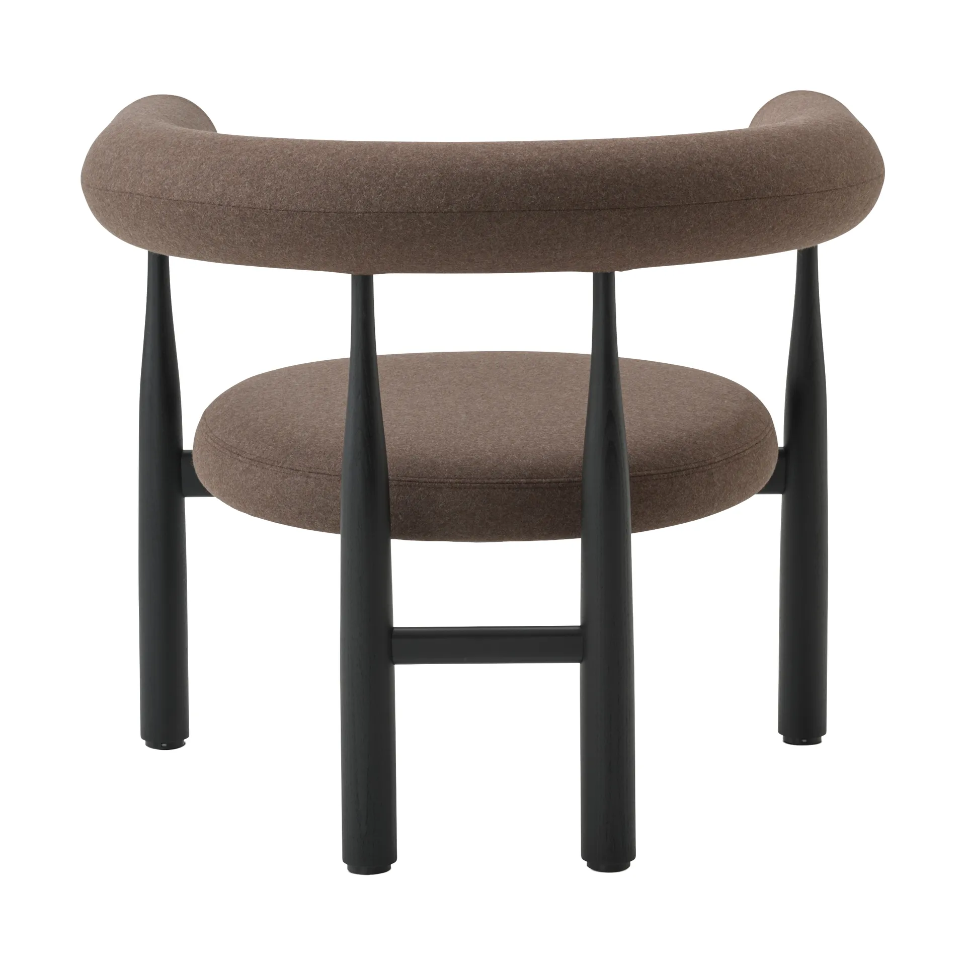 Sillón lounge Bukowski, Negro, Wooly Plus 1008 New Works