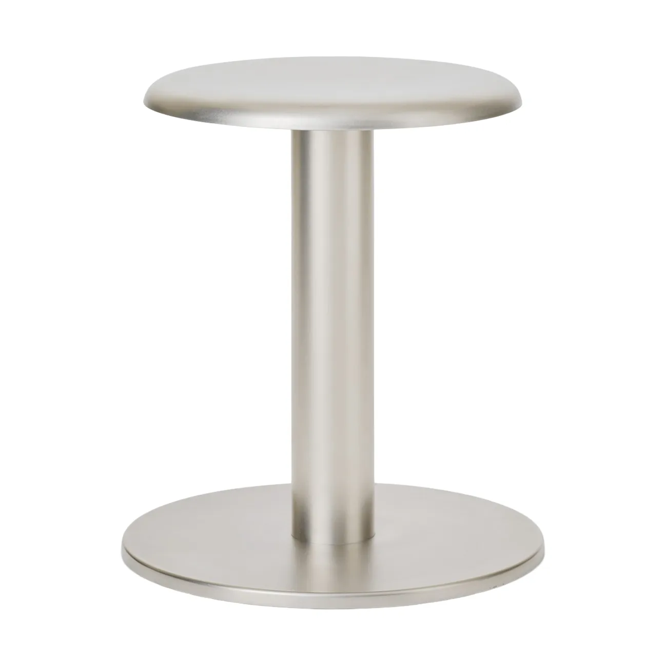 Taburete redondo Coupe, Acero inoxidable, Ø40x46 cm New Works