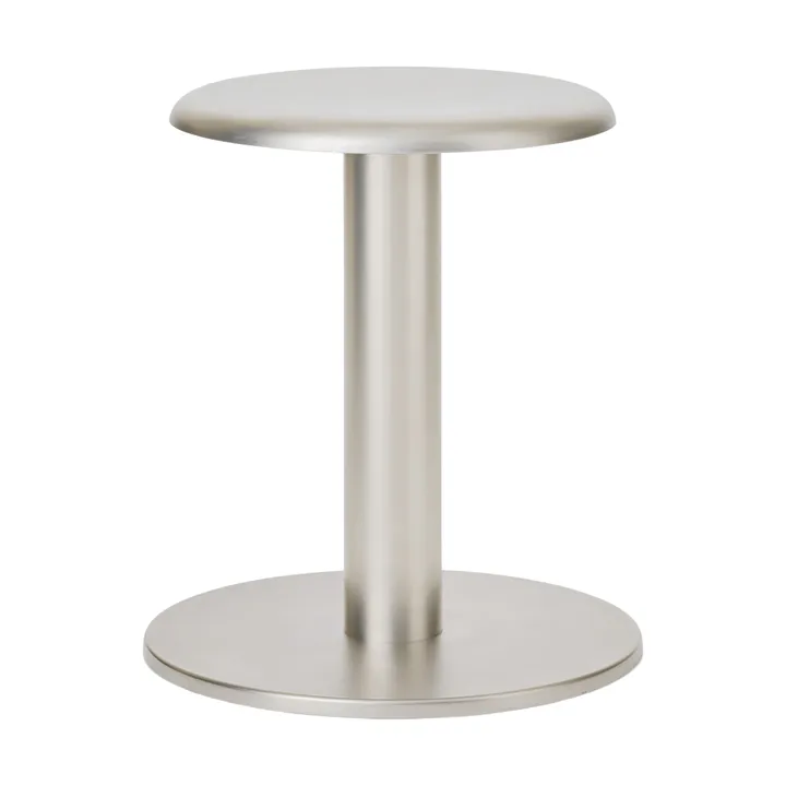 Taburete redondo Coupe - Acero inoxidable, Ø40x46 cm - New Works