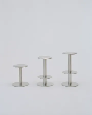 Taburete redondo Coupe - Acero inoxidable, Ø40x46 cm - New Works