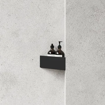 Estante de ducha Nichba - Black, esquina - Nichba