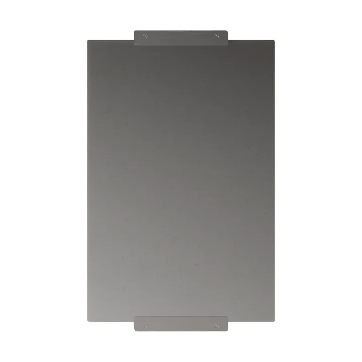Nichba espejo de pared - Acero inoxidable cepillado, 70x50 cm - Nichba
