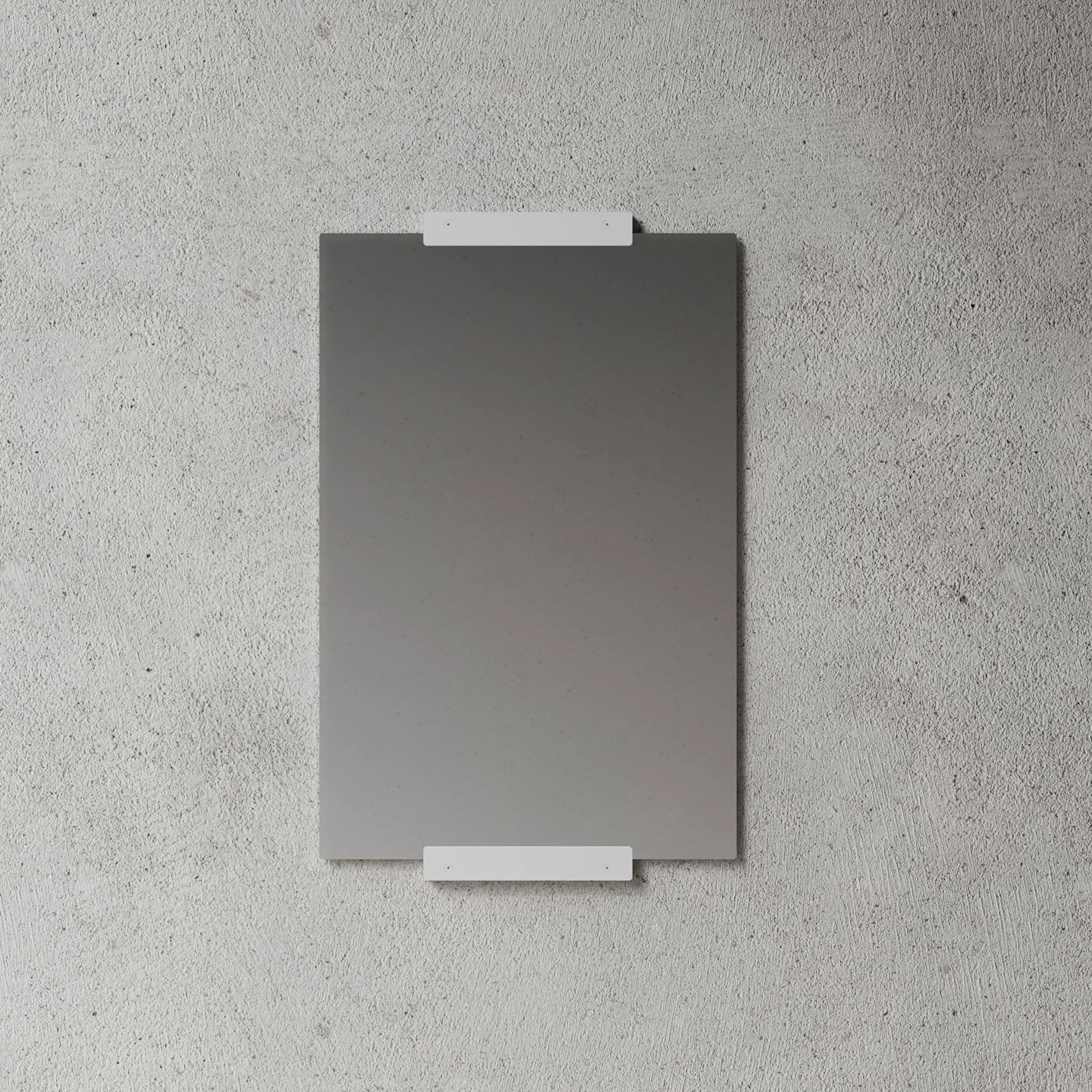 Nichba espejo de pared, Blanco, 70x50 cm Nichba