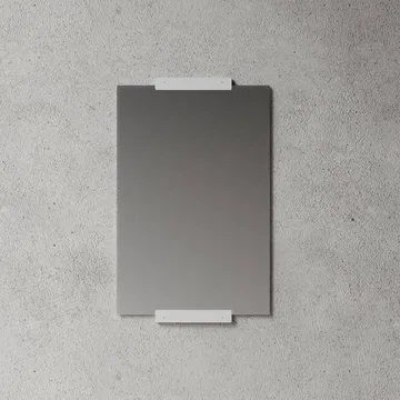 Nichba espejo de pared - Blanco, 70x50 cm - Nichba