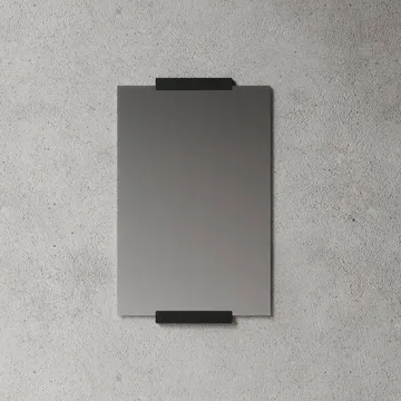Nichba espejo de pared - Negro, 70x50 cm - Nichba