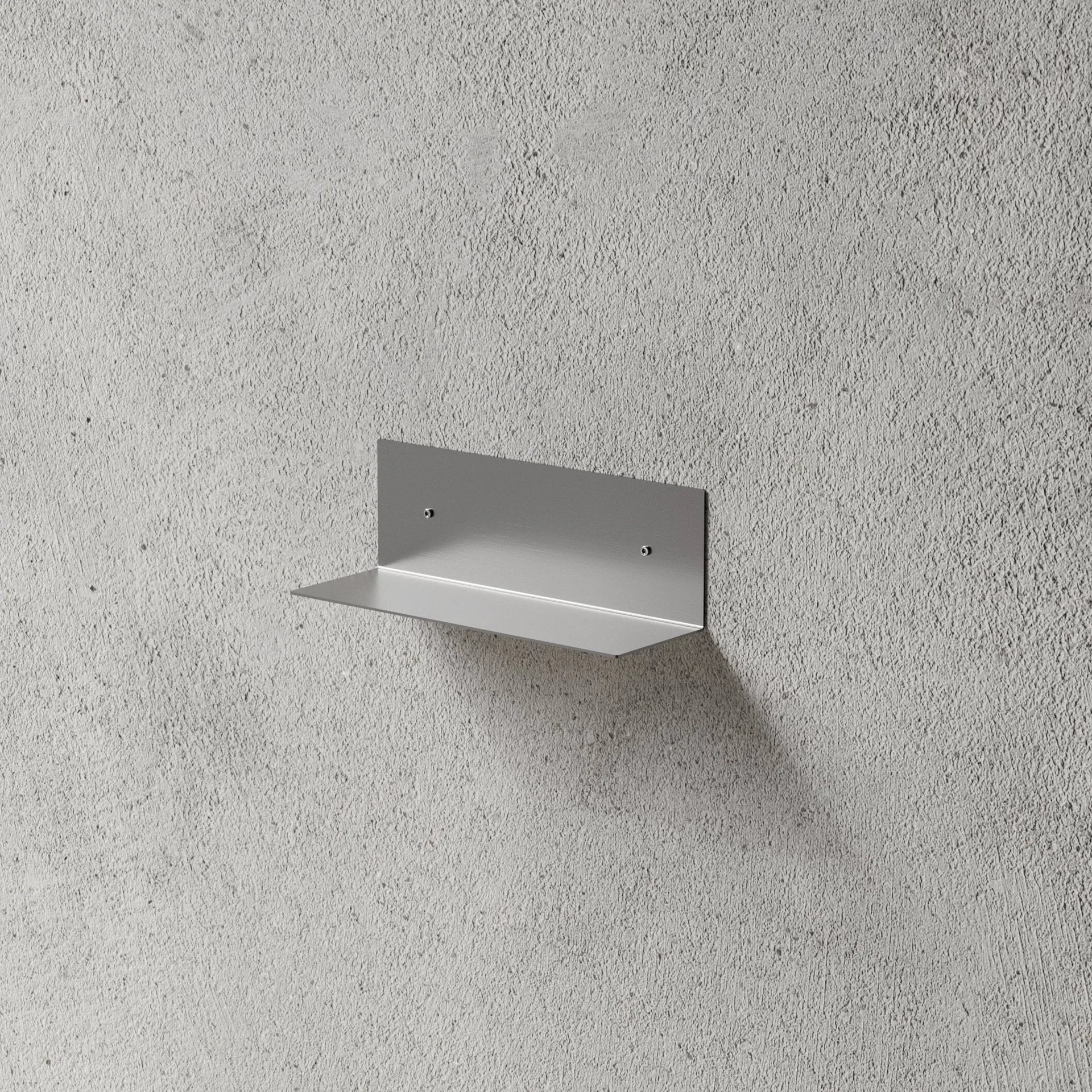 Nichba estante de baño, Acero inoxidable cepillado, 30 cm Nichba
