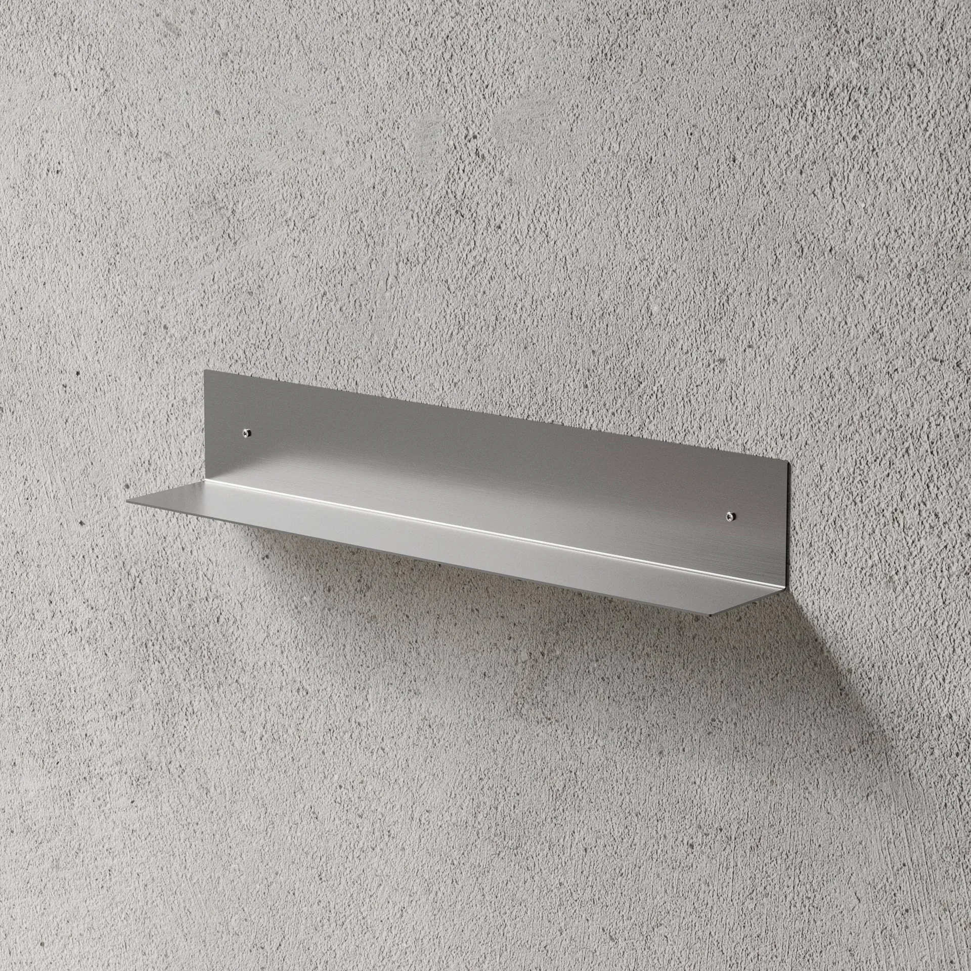 Nichba estante de baño, Acero inoxidable cepillado, 60 cm Nichba
