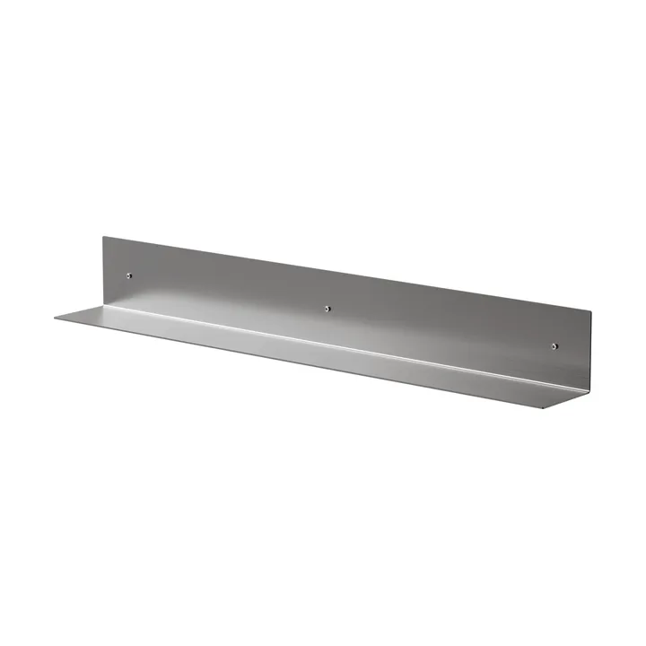 Nichba estante de baño - Acero inoxidable cepillado, 80 cm - Nichba