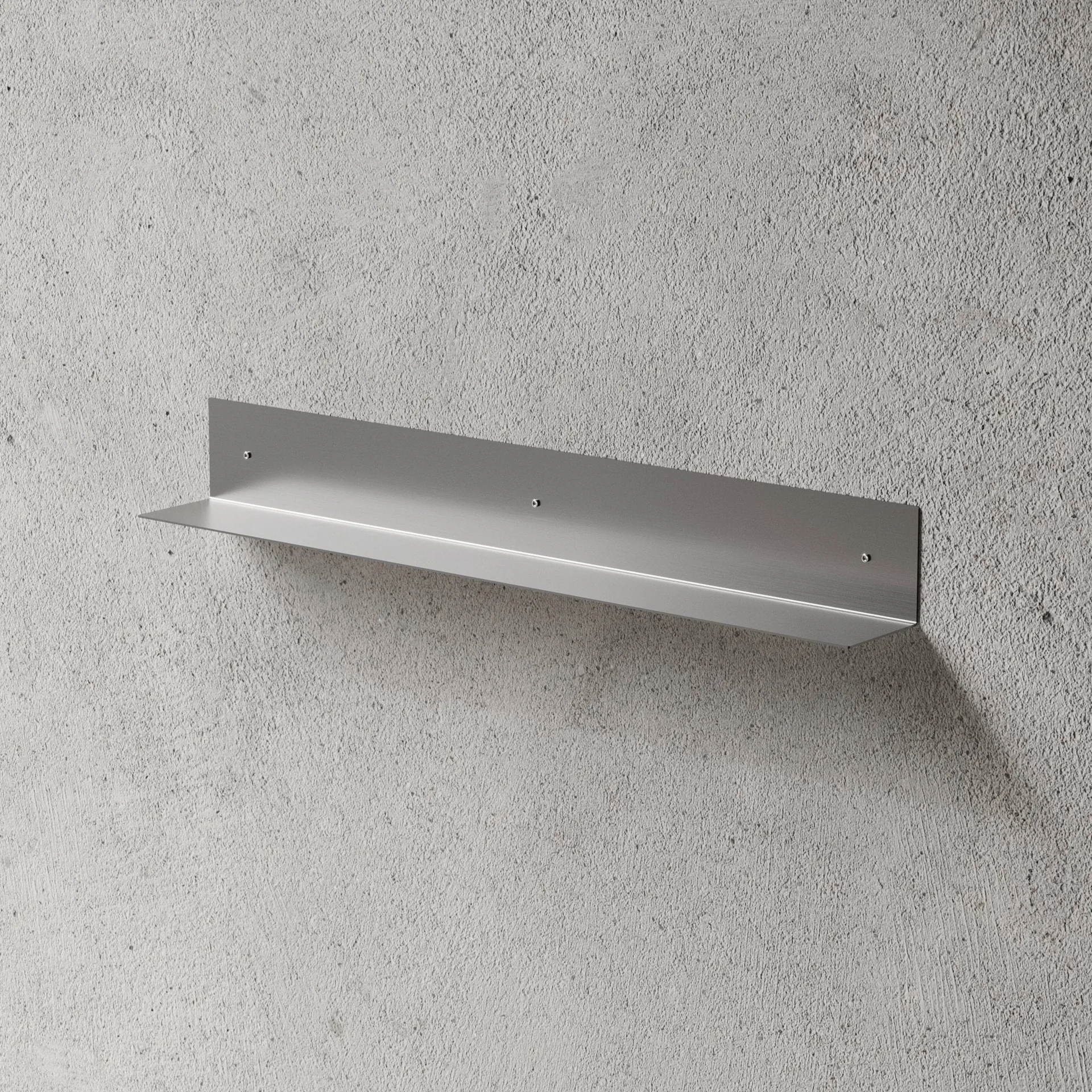 Nichba estante de baño, Acero inoxidable cepillado, 80 cm Nichba