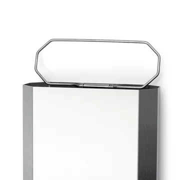 Nichba papelera - Acero inoxidable cepillado, 12 L - Nichba