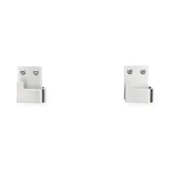 Nichba percha para toalla - Acero inoxidable cepillado, 2-pack - Nichba