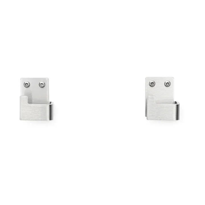 Nichba percha para toalla - Acero inoxidable cepillado, 2-pack - Nichba