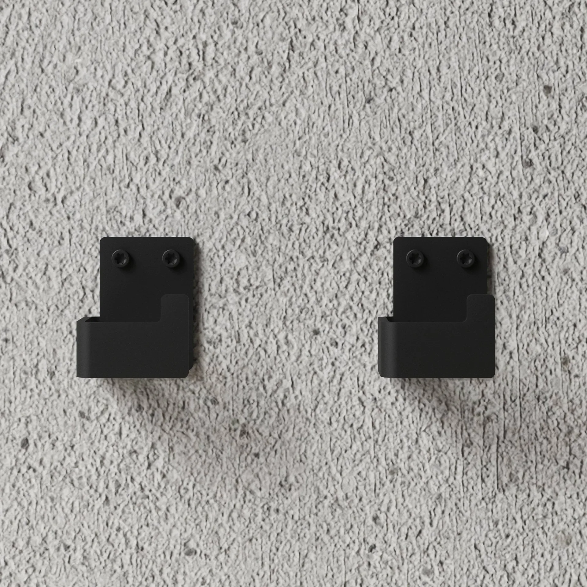Nichba percha para toalla, Black, 2-pack Nichba