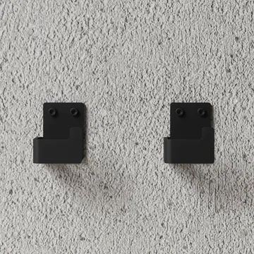 Nichba percha para toalla - Black, 2-pack - Nichba