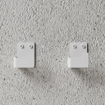 Nichba percha para toalla - Blanco, 2-pack - Nichba