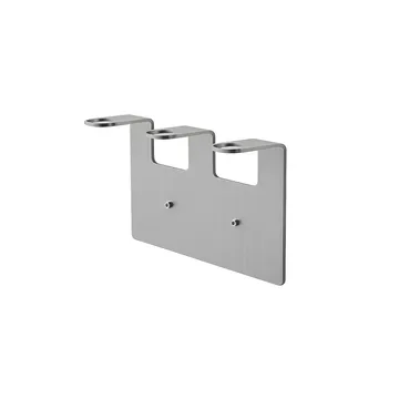 Nichba portajabón - Acero inoxidable cepillado, triple - Nichba