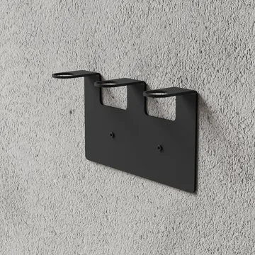 Nichba portajabón - Negro, triple - Nichba