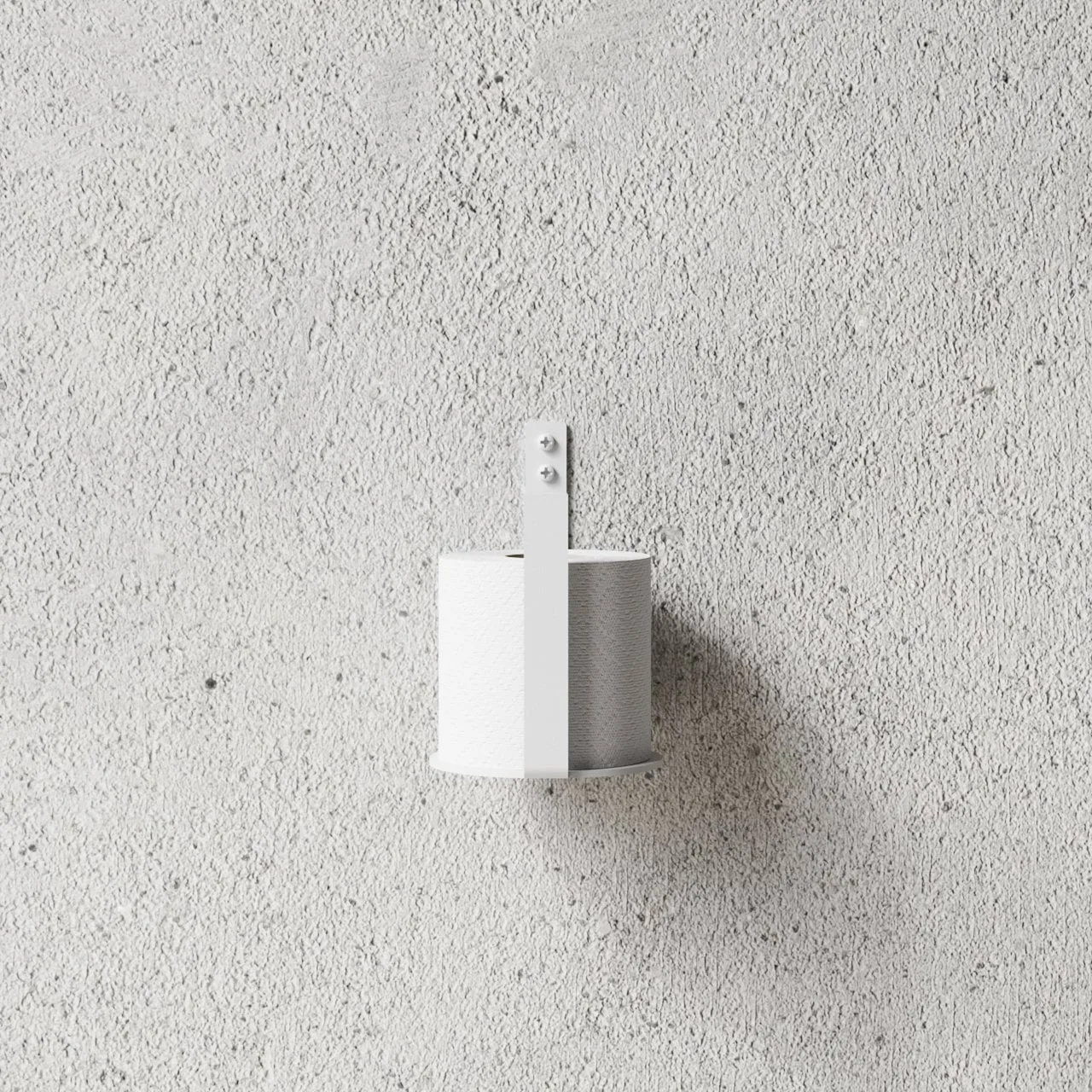 Nichba portarrollos de papel higiénico extra, Blanco Nichba