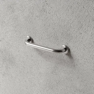 Nichba tirador de baño - Acero inoxidable cepillado - Nichba
