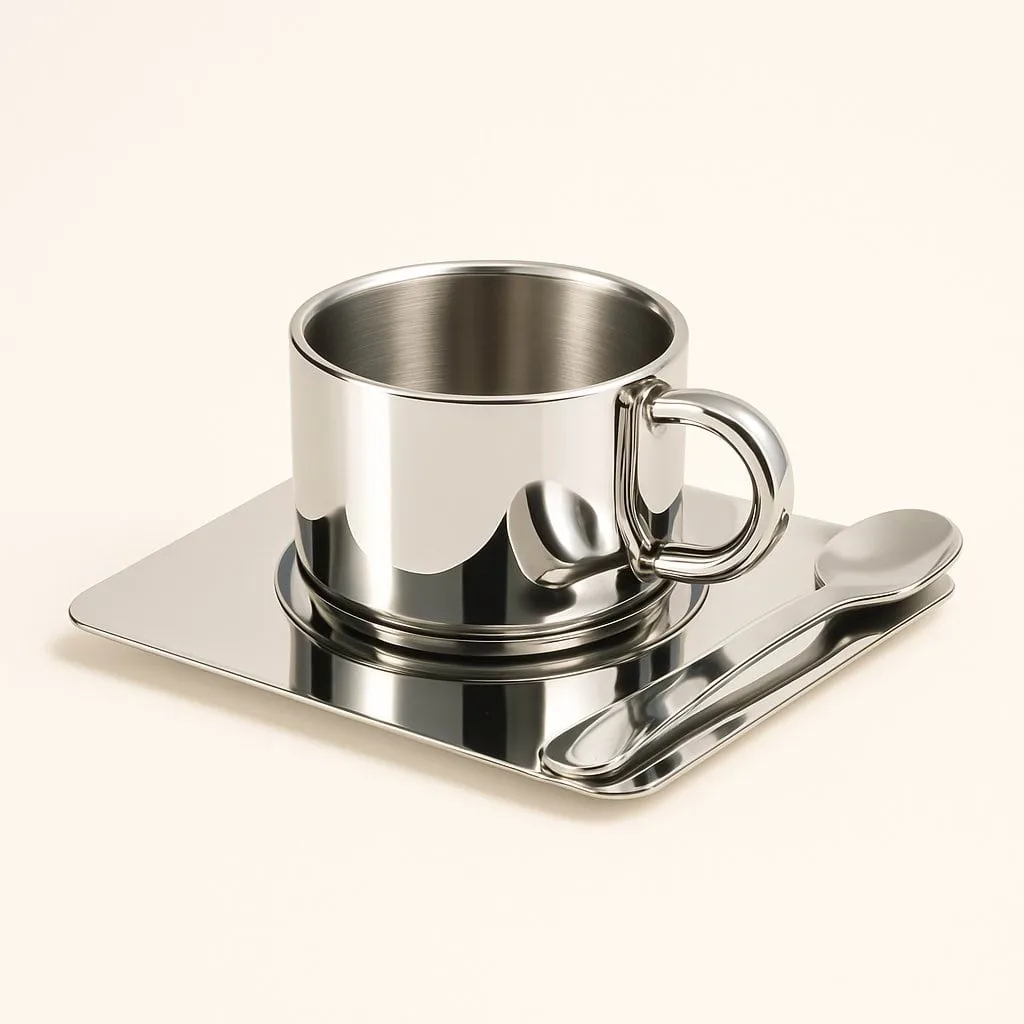 Nichba trío taza, Acero inoxidable Nichba