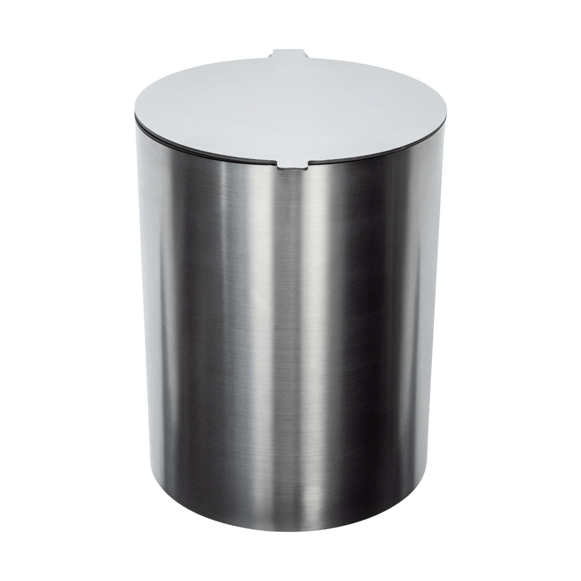Papelera de baño Nichba, Acero inoxidable cepillado Nichba