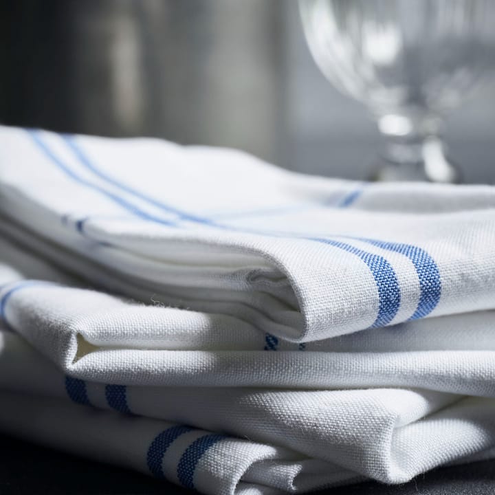 4 Servilletas de tela Amow 32x52 cm, blanco-azul Nicolas Vahé