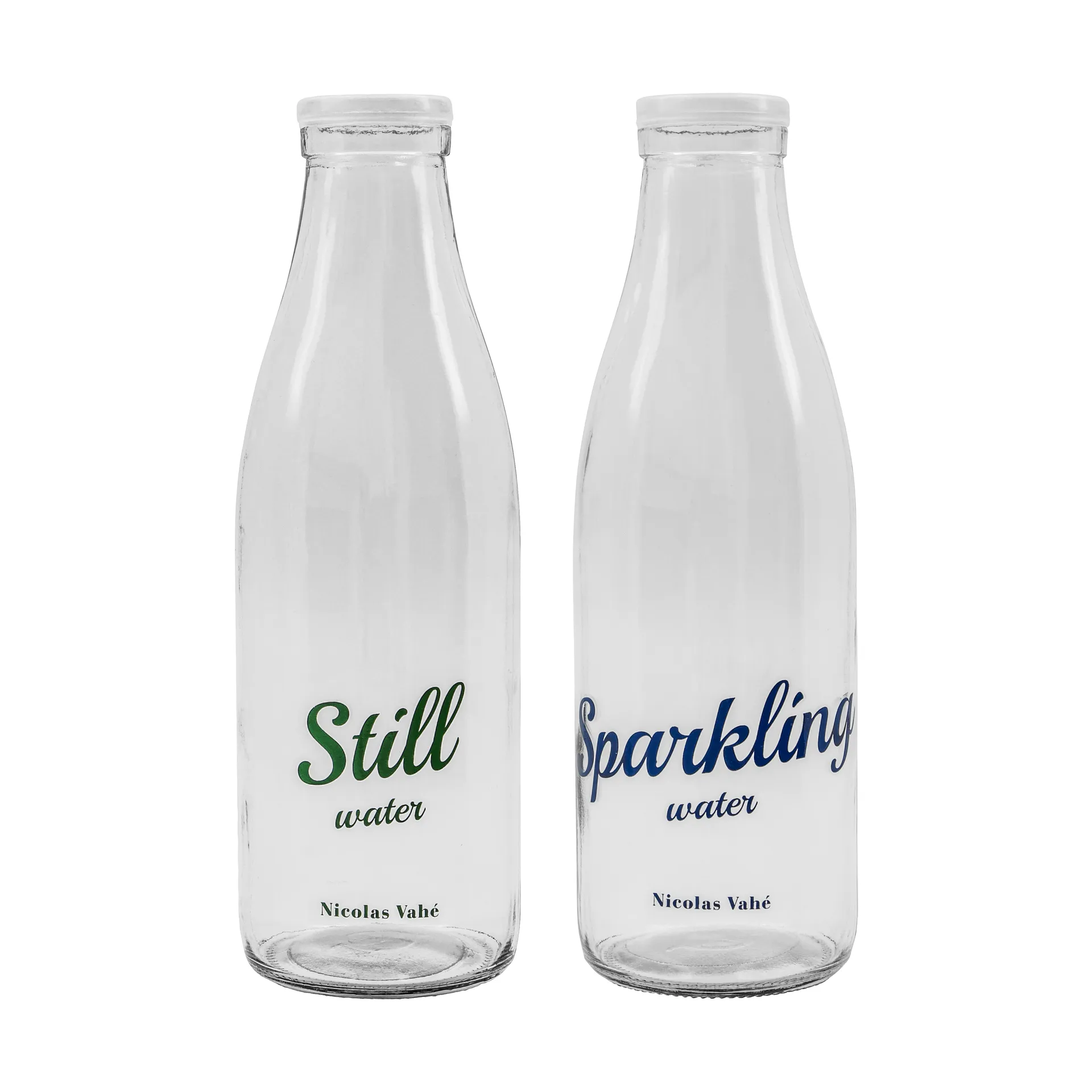 Botella con tapa 1 L, 2 piezas, Sin gas- con gas Nicolas Vahé