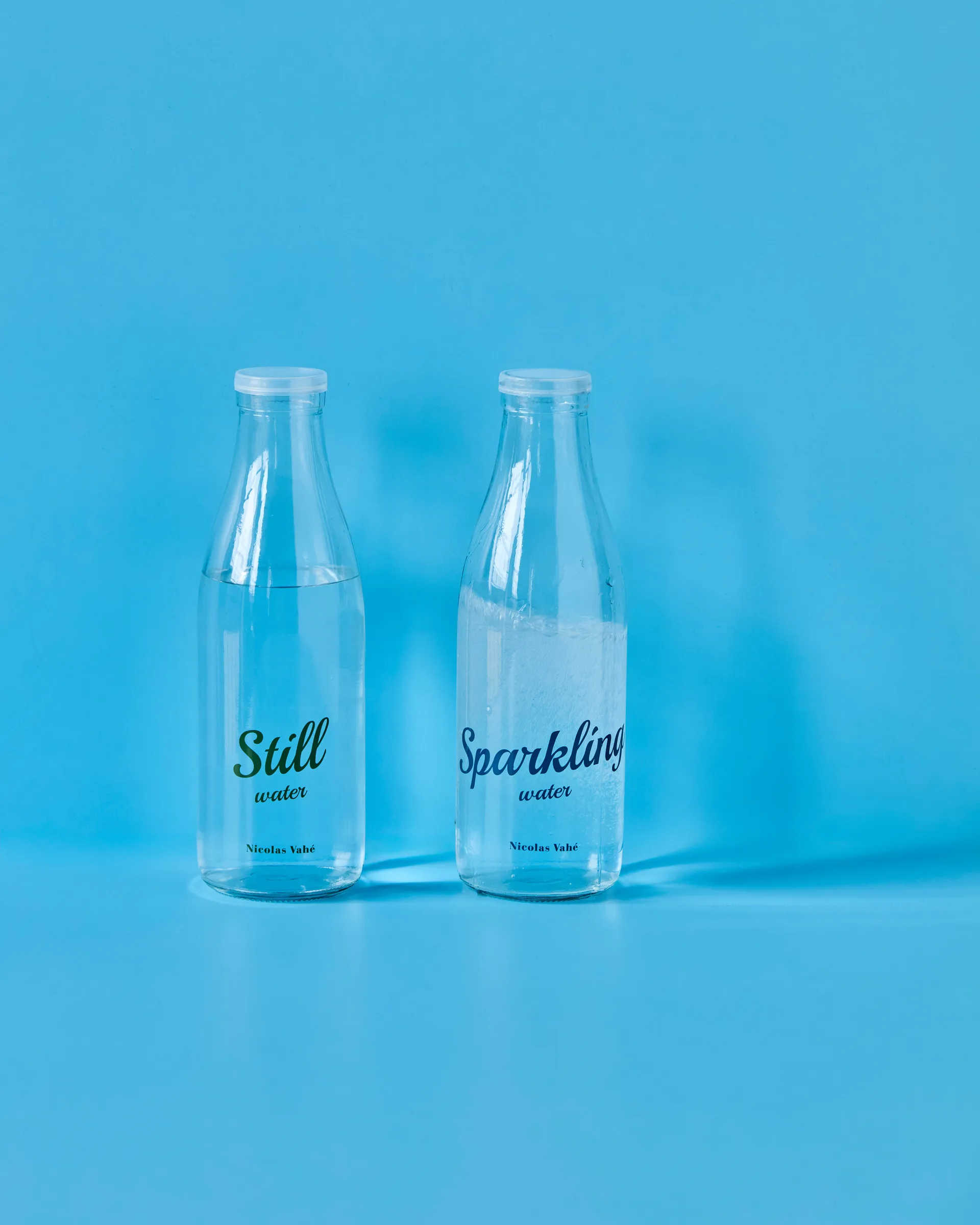 Botella con tapa 1 L, 2 piezas, Sin gas- con gas Nicolas Vahé