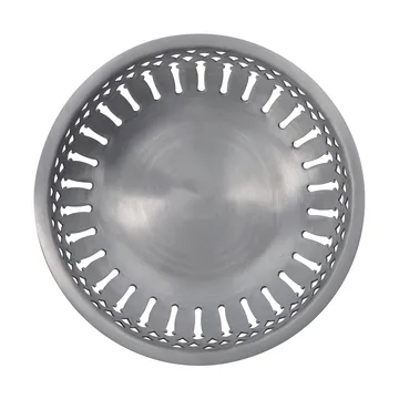 Cesta de pan Nicolas Vahé, 2 piezas - Acabado plateado envejecido - Nicolas Vahé