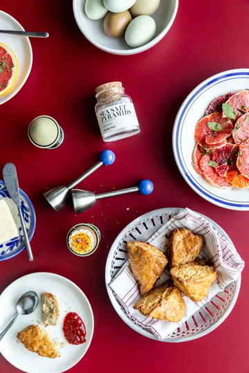 Cesta de pan Nicolas Vahé, 2 piezas - Acabado plateado envejecido - Nicolas Vahé