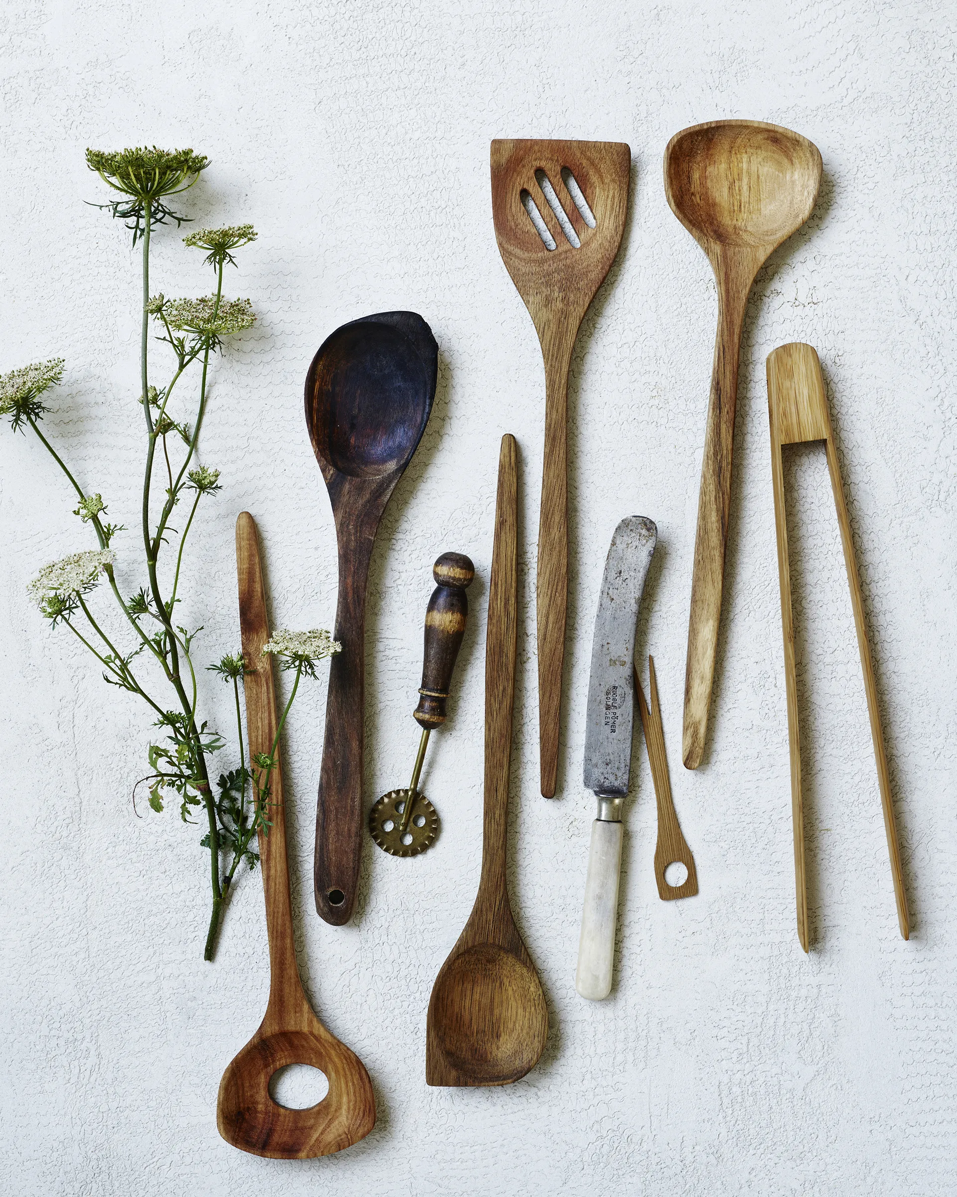 Cubiertos de ensalada Nicolas Vahé acacia, 32 cm Nicolas Vahé