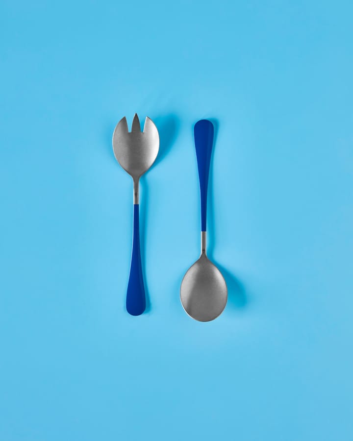 Cubiertos para ensalada Nicolas Vahé, 2 piezas, Azul Nicolas Vahé