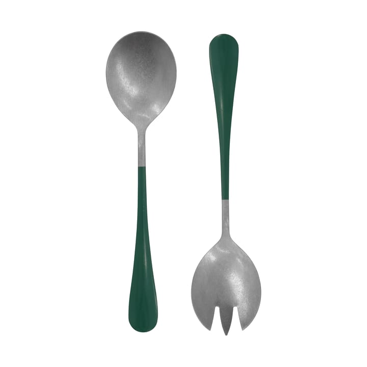 Cubiertos para ensalada Nicolas Vahé, 2 piezas - Verde - Nicolas Vahé