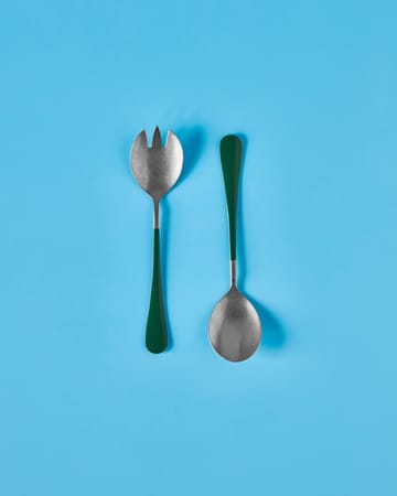 Cubiertos para ensalada Nicolas Vahé, 2 piezas - Verde - Nicolas Vahé
