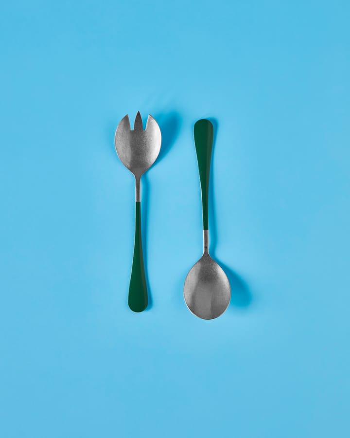 Cubiertos para ensalada Nicolas Vahé, 2 piezas, Verde Nicolas Vahé