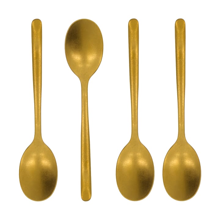 Cucharillas Nicolas Vahé, 4 piezas - Acabado dorado antiguo - Nicolas Vahé