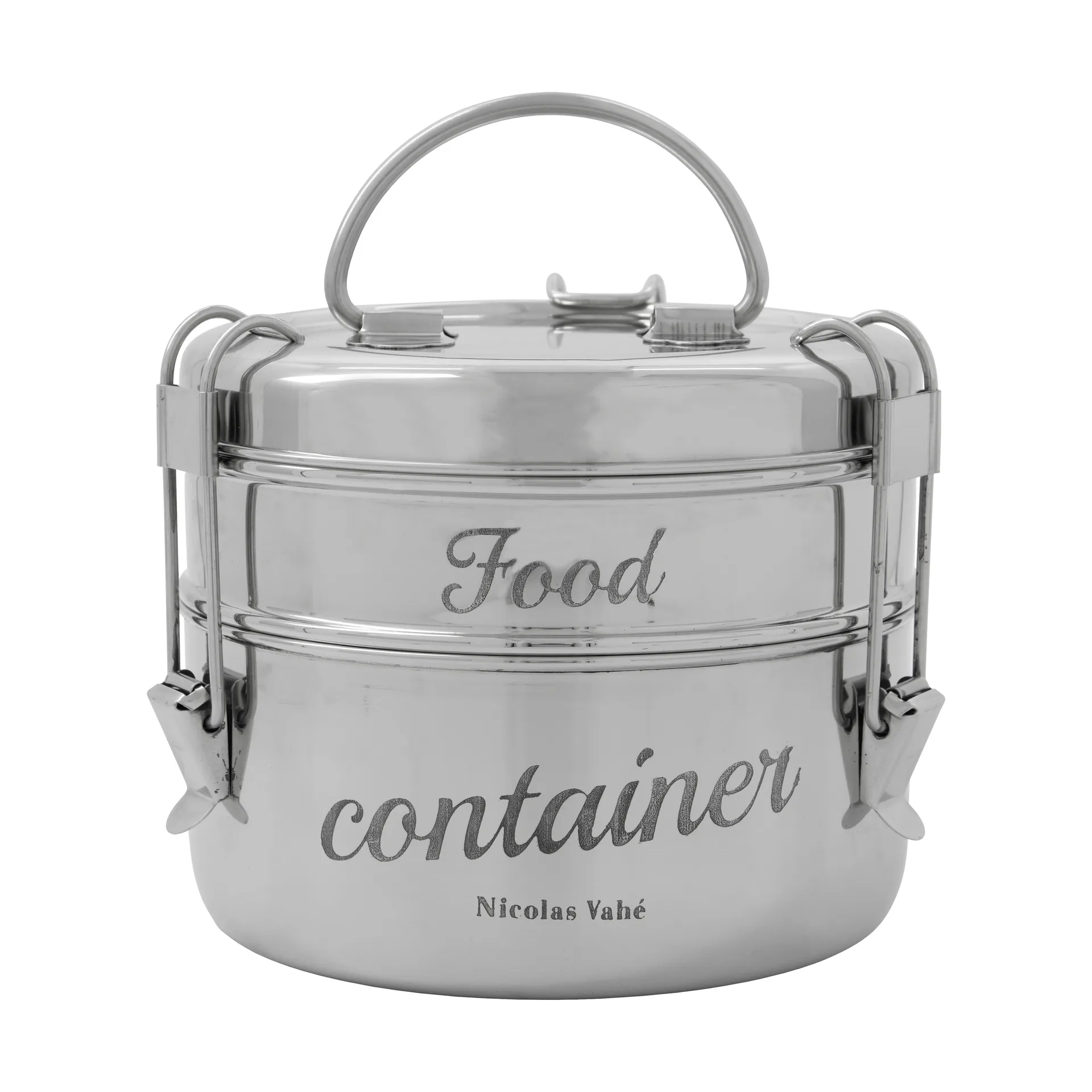 Fiambrera Nicolas Vahé, 2 piezas, Acabado plateado, Ø18 cm Nicolas Vahé