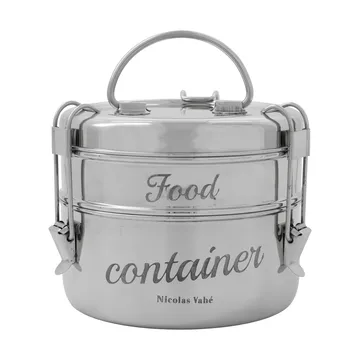 Fiambrera Nicolas Vahé, 2 piezas - Acabado plateado, Ø18 cm - Nicolas Vahé