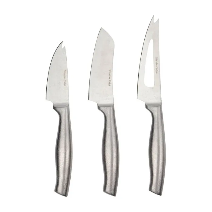 Set de 3 cuchillo de queso Fromage, acero inoxidable Nicolas Vahé
