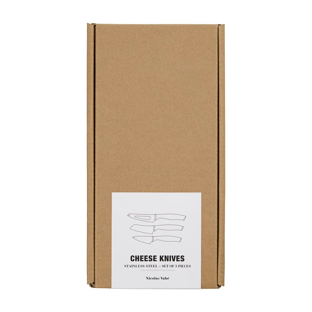 Set de 3 cuchillo de queso Fromage, acero inoxidable Nicolas Vahé