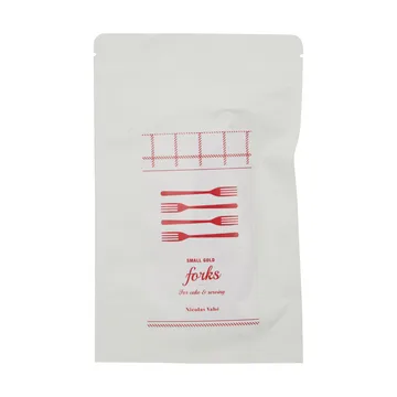 Tenedores para tarta Nicolas Vahé, 4 piezas - Acabado dorado envejecido - Nicolas Vahé