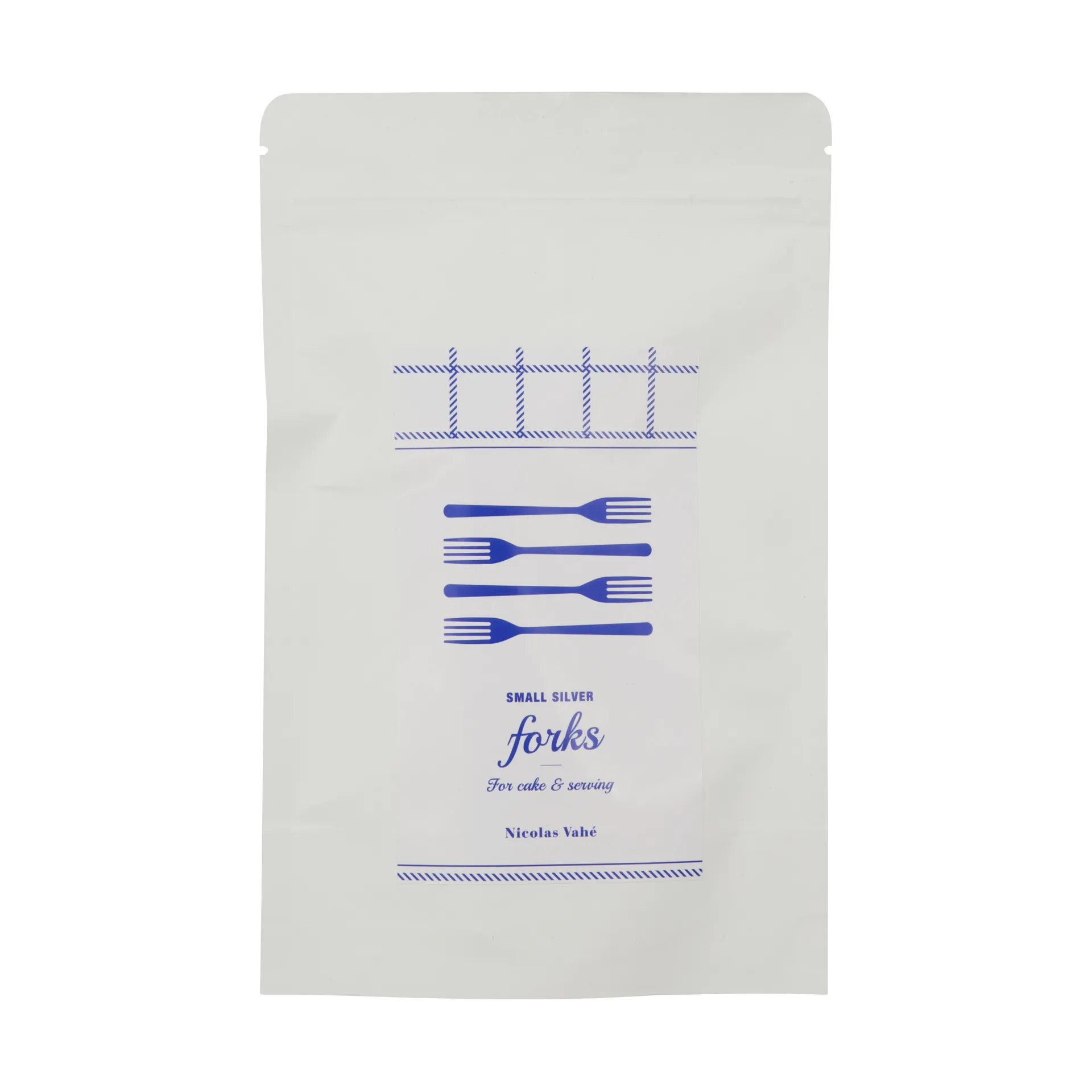 Tenedores para tarta Nicolas Vahé, 4 piezas, Acabado plateado envejecido Nicolas Vahé